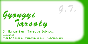 gyongyi tarsoly business card